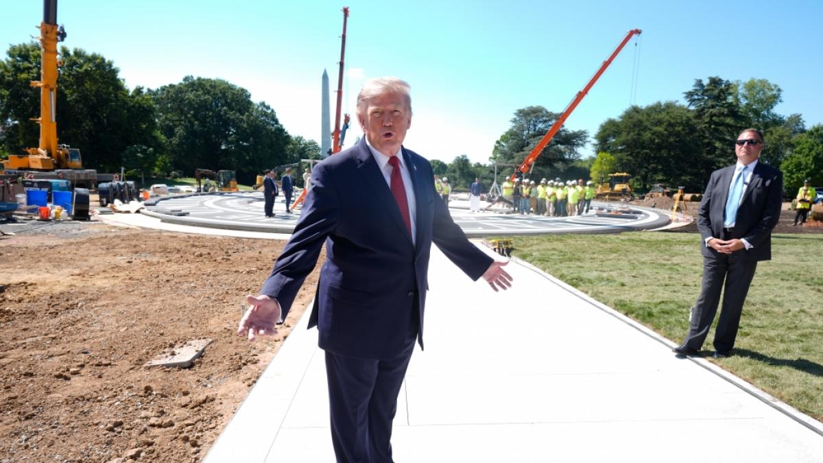 Donald Trump spricht erneut ausschweifend &uuml;ber seine aktuellen Bauprojekte am Wei&szlig;en Haus. (Foto)