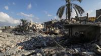 Das Flüchtlingslager Rafah im südlichen Gaza-Streifen nach einem israelischen Luftangriff. New Yorker Juden demonstrierten angesichts des Israel-Gaza-Konflikts jetzt für Frieden.