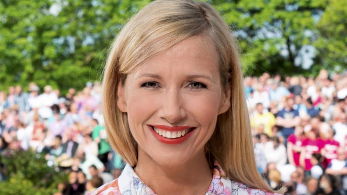 Andrea Kiewel gab im "ZDF-Fernsehgarten" wieder einmal alles. (Foto)