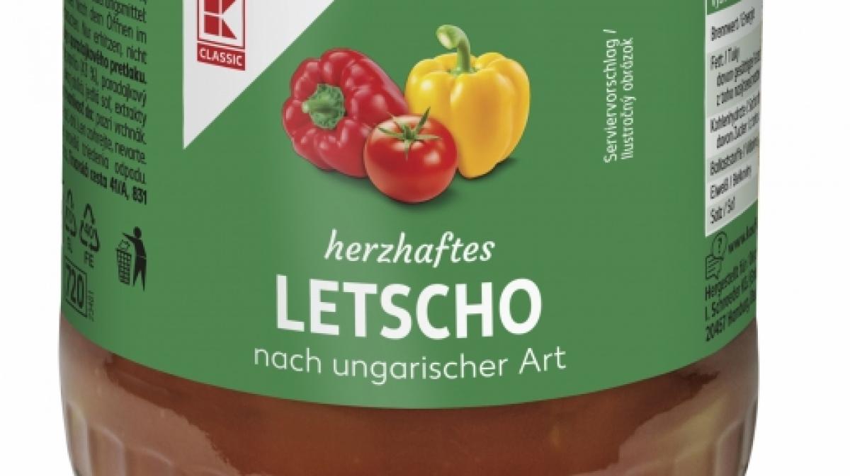 Kaufland ruft das in Gl&auml;sern verkaufte "Herzhafte Letscho nach ungarischer Art" der Eigenmarke K-Classic zur&uuml;ck. (Foto)