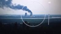 Aufnahmen einer Überwachungskamera zeigt Rauch über dem von Russland besetzten Atomkraftwerk Saporischschja im Süden der Ukraine.