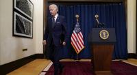 US-Präsident Joe Biden verlässt eine Pressekonferenz in Saudi-Arabien. Nicht alle Fragen gefielen ihm.