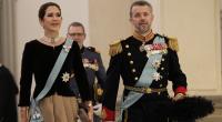 Frederik von Dänemark bei seinem letzten Auftritt als Kronprinz mit seiner Ehefrau Mary beim Neujahrsempfang 2024.