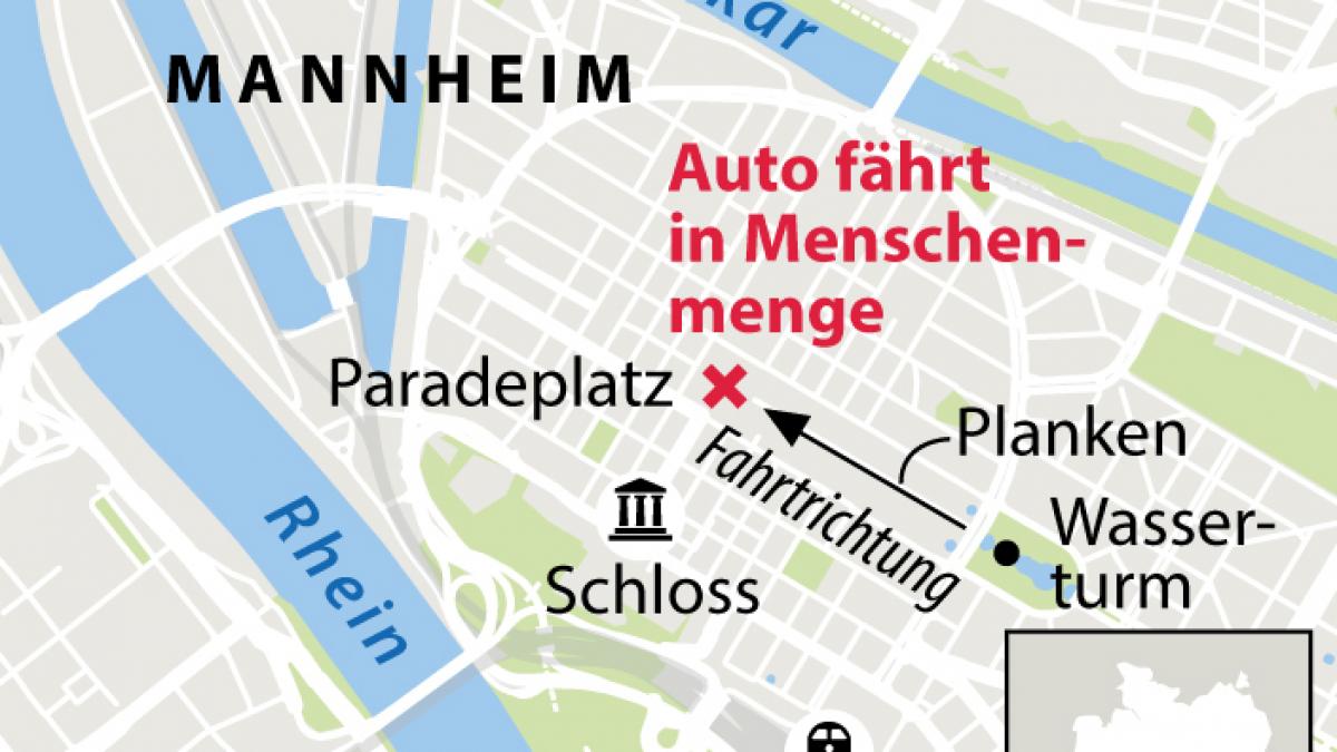 Eine Skizze des Ungl&uuml;cksortes in Mannheim, wo ein Todes-Raser zwei Menschenleben ausl&ouml;schte. (Foto)