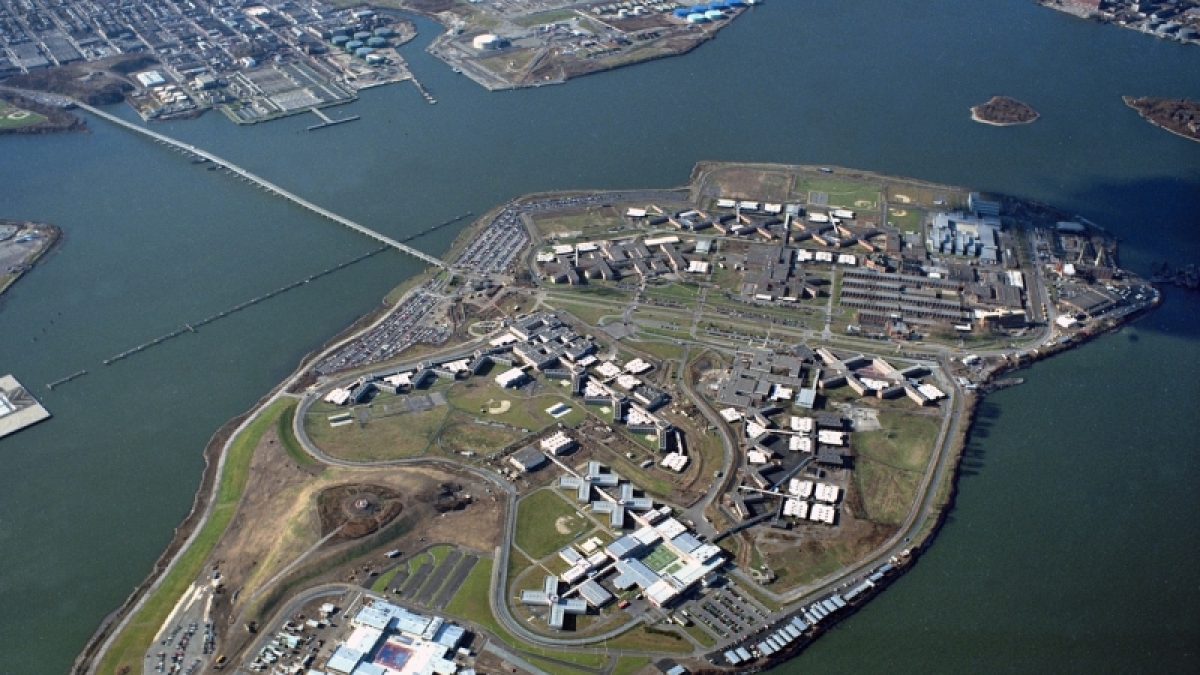 Amerikas h&auml;rtester Knast:Die Gef&auml;ngnisinsel Rikers Island. (Foto)