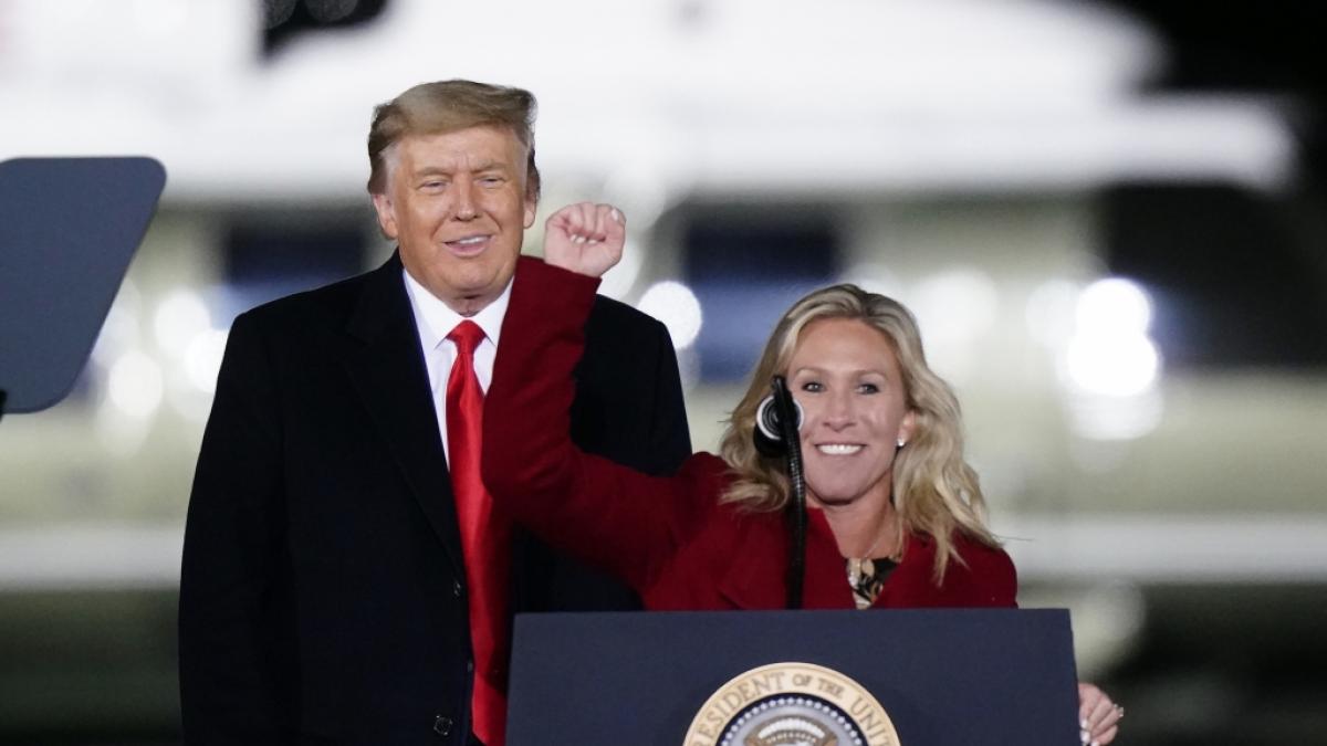 Marjorie Taylor Greene wirft Trump eine "Flut von Drohungen" gegen sie vor. (Foto)