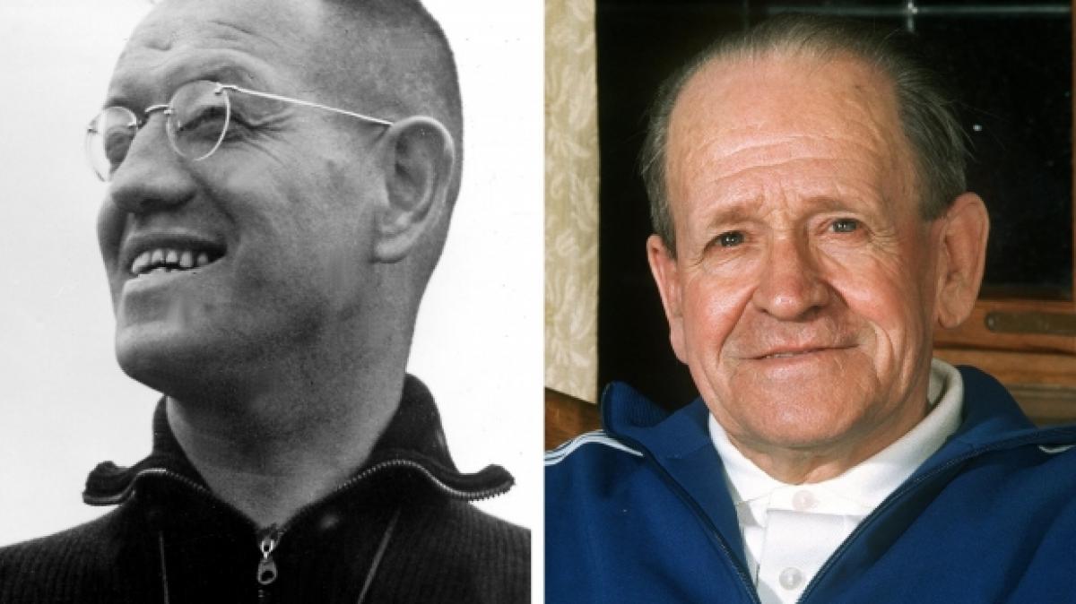 Otto Nerz (1930-1936), Sepp Herberger (1936-1964), Helmut Schön (1964-1978) und Jupp Derwall (1978-1984), von links oben nach rechts unten (Foto)