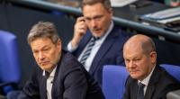 Bundeswirtschaftsminister Robert Habeck, Bundesfinanzminister Christian Lindner und Bundeskanzler Olaf Scholz müssen ein Milliardenloch im Bundeshaushalt stopfen.