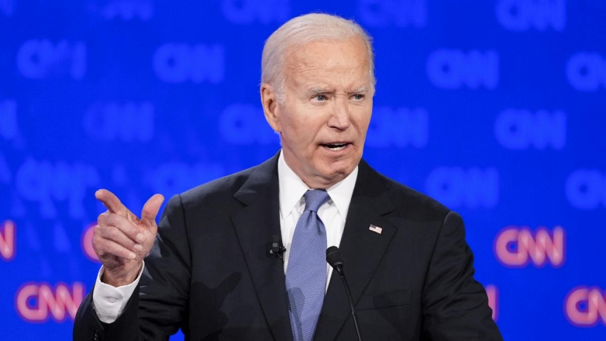 Der Auftritt von US-Pr&auml;sident Joe Biden beim ersten TV-Duell gegen Donald Trump lie&szlig; so manchen Beobachter entgeistert zur&uuml;ck. (Foto)