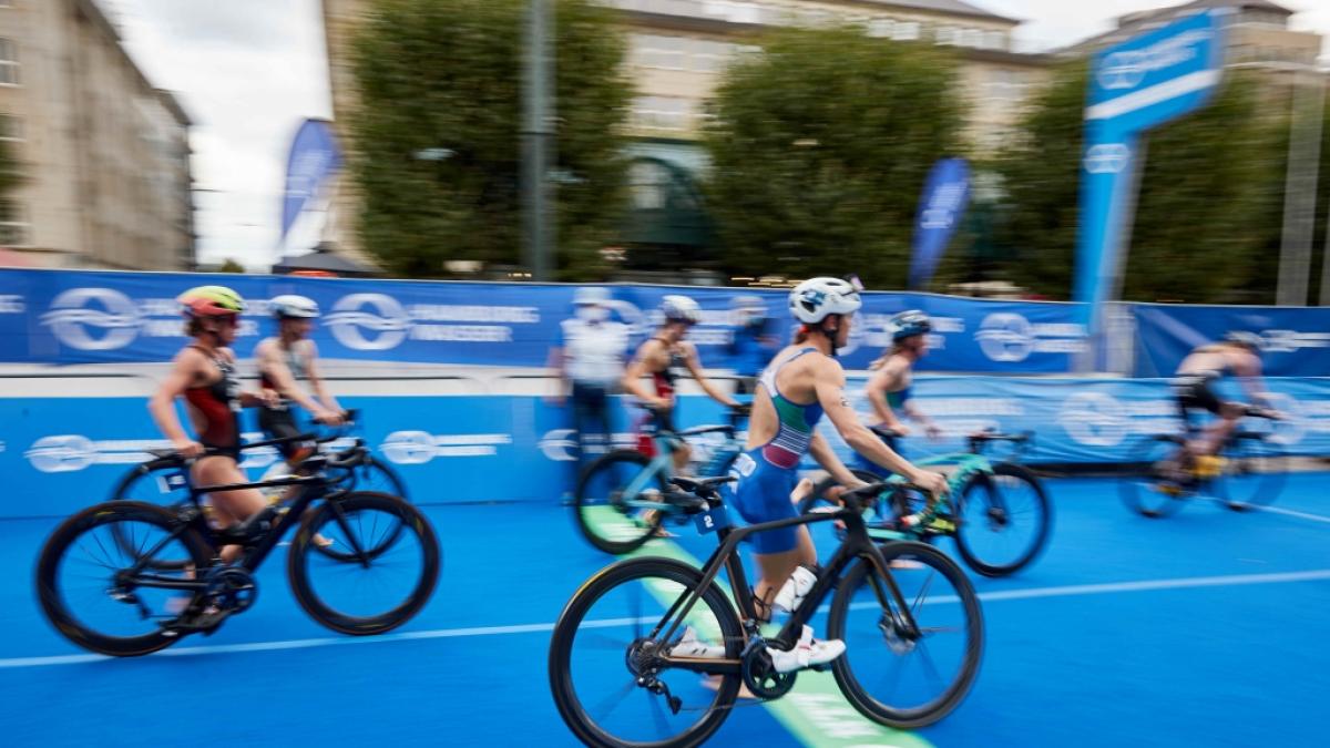 An diesem Wochenende steht der n&auml;chste ITU Triathlon in Hamburg an. (Foto)
