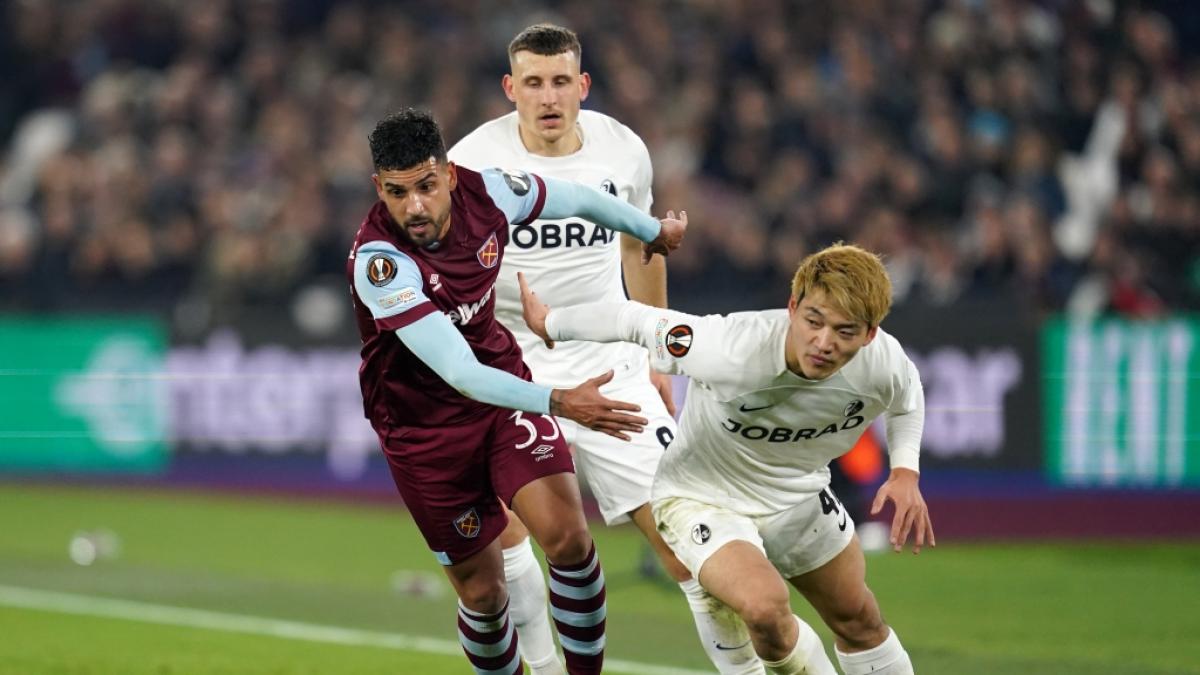Der SC Freiburg wurde in der Europa League von West Ham United geschlagen. (Foto)
