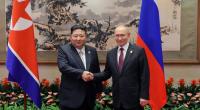 Nordkorea-Diktator Kim Jong Un (l.) unterstützt Kremlchef Wladimir Putin (r.) im Ukraine-Krieg. Nun gibt es für beide schlechte Nachrichten von der Front.