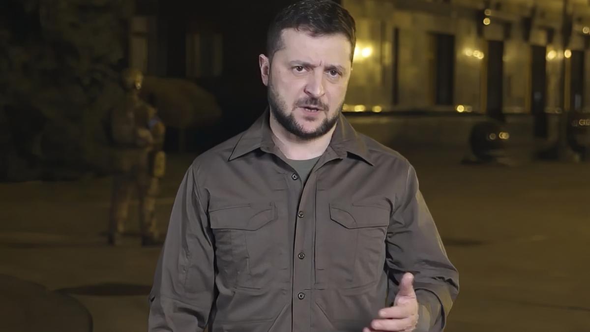 Der ukrainische Pr&auml;sident Wolodymyr Selenskyj glaubt nicht an einen baldigen R&uuml;ckzug russischer Truppen. (Foto)