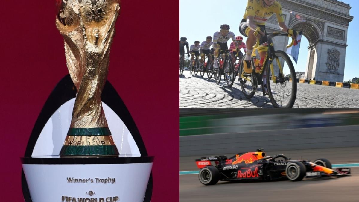 Fu&szlig;ball-WM, Tour de France, Formel 1: Das Sport-Jahr 2022 h&auml;lt eine Reihe von Gro&szlig;ereignissen f&uuml;r Sportfans und Athleten bereit. (Foto)