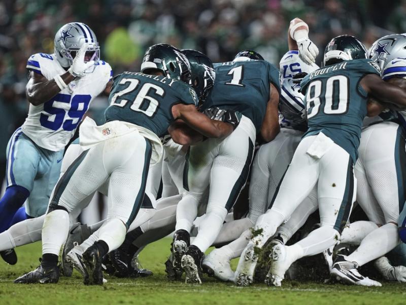 Philadelphia Eagles gegen Los Angeles Rams heute: Jalen Hurts tritt auf in der NFL
