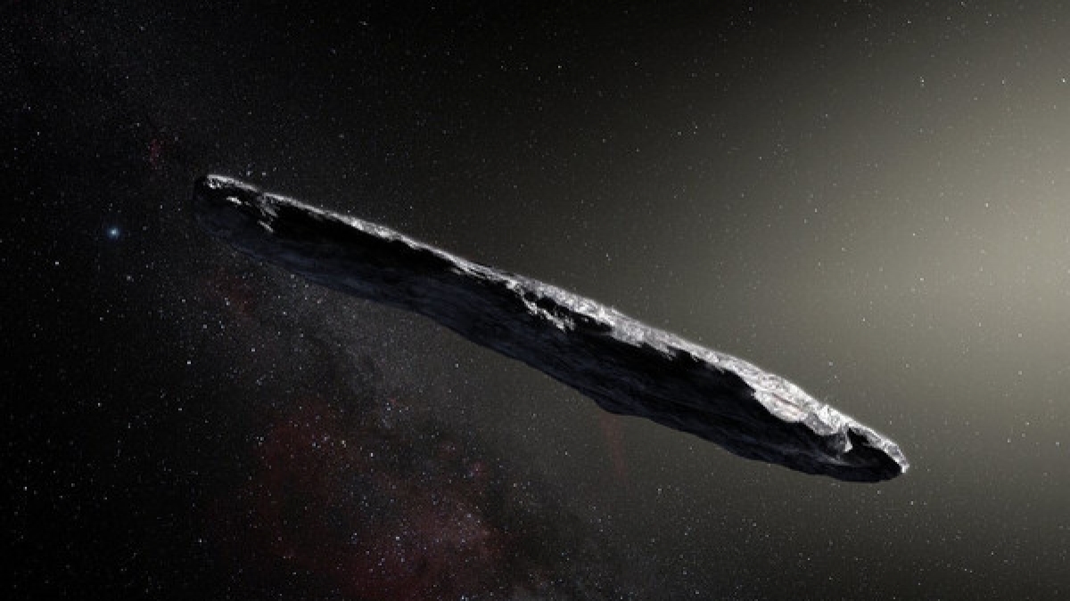 Diese Darstellung zeigt den Asteroiden 1I/2017 U1 "Oumuamua". (Foto)