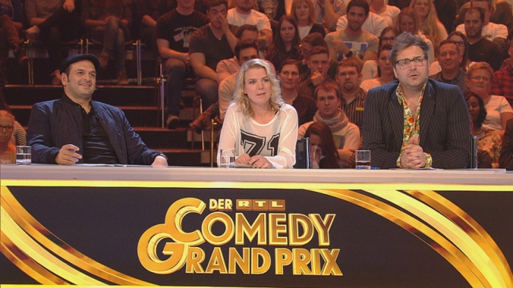 Mirja Boes, Kaya Yanar und Paul Panzer in der Jury des RTL Comedy Grand Prix.