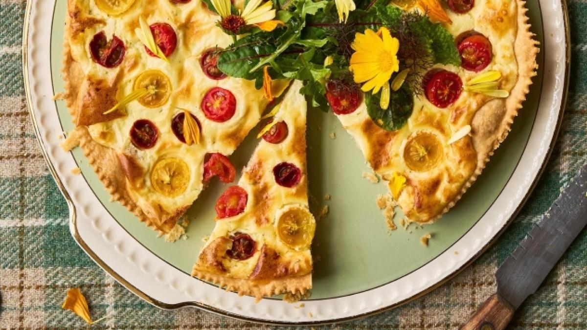 Quiche mit Ziegenk&auml;se und Cherrytomaten ist ein Klassiker von Theresa Baumg&auml;rtner. (Foto)
