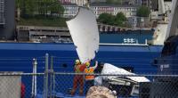 Die Trümmerteile des implodierten U-Boots 