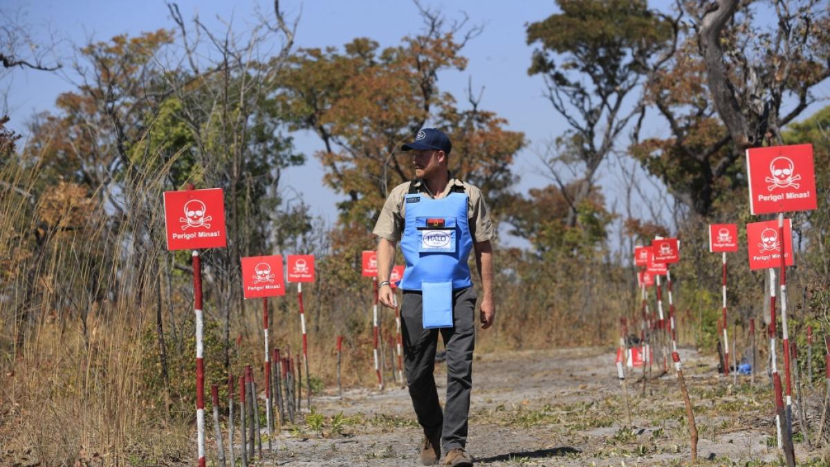 Prinz Harry besuchte das gr&ouml;&szlig;te Minenfeld Afrikas in Cuito Cuanavale. (Foto)