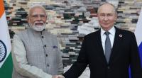 Wladimir Putin (rechts) wurde von Narendra Modi in eine unangenehme Situation gebracht.