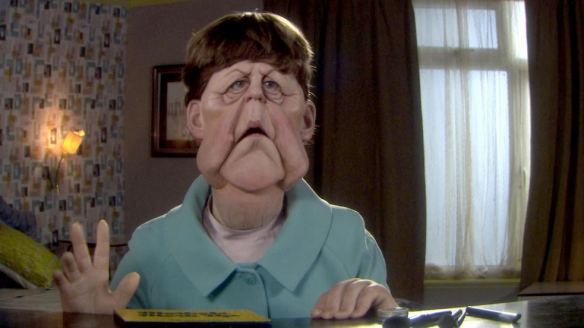 "Spitting Image" verspottet Angela Merkel bald auch im deutschen Fernsehen. (Foto)
