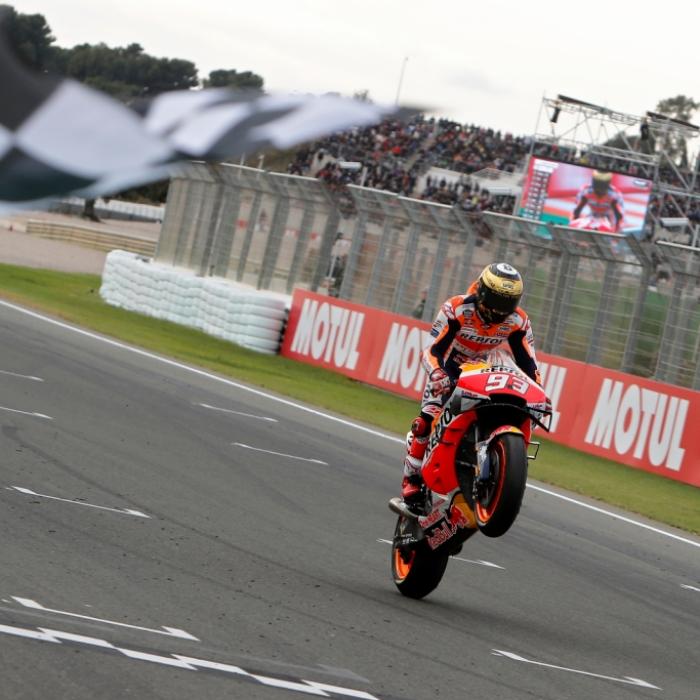 Warm-up und Rennen der MotoGP, Moto2 und Moto3 live aus Valencia