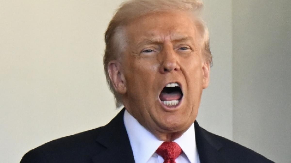 Mit einem KI-generierten Bild, das ihn beim Ausgraben eines Rohrs aus einem Grab zeigt, hat Donald Trump die Wiederbelebung der Keystone-XL-Pipeline angek&uuml;ndigt. (Foto)