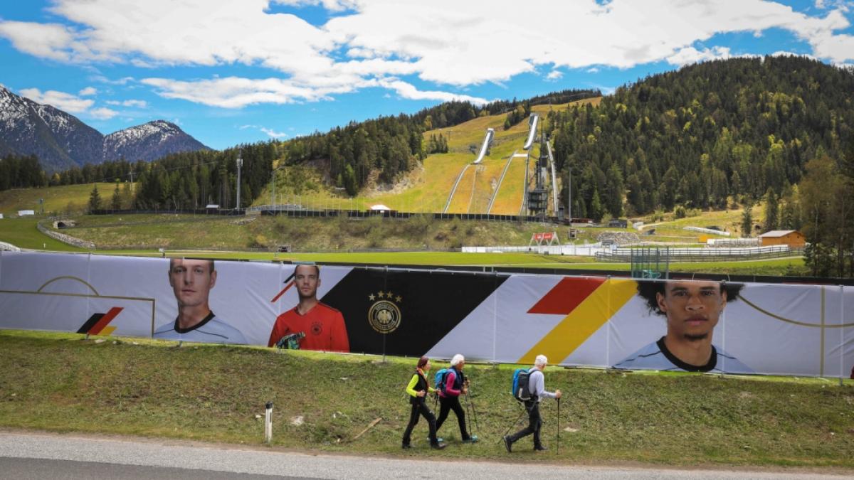 Die deutsche Fu&szlig;ball-Nationalmannschaft bereitet sich im Trainingslager in Seefeld (Tirol) auf die EM 2021 vorbei. (Foto)