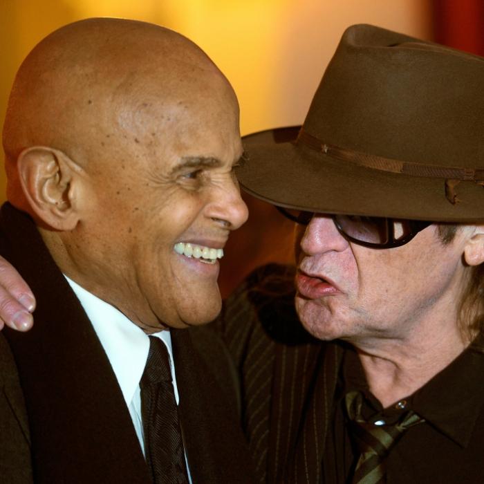 Harry Belafonte, hier mit Musikerkollege Udo Lindenberg, ist im Alter von 96 Jahren gestorben.