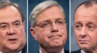 Die drei Kandidaten für den CDU-Parteivorsitz (v.l.n.r): Armin Laschet, Norbert Röttgen und Friedrich Merz.