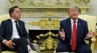 Beim Treffen mit Nato-Generalsekretär Mark Rutte (l.) im Weißen Haus beschwerte sich Donald Trump (r.) erneut über Deutschland.
