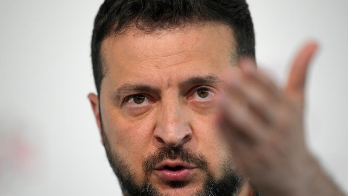 Wolodymyr Selenskyj sprach &uuml;ber die Notwendigkeit schnellerer Waffenlieferungen. (Foto)