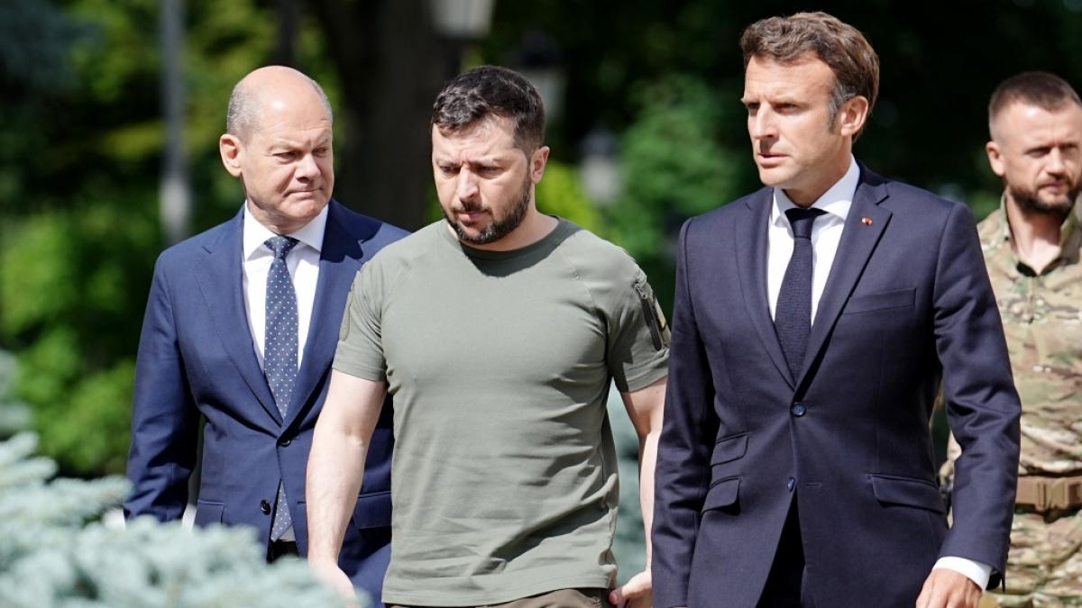 "Ein historischer Tag": Der ukrainische Pr&auml;sident Wolodymyr Selenskyj sieht den EU-Beitritt seines Landes zum Greifen nah. (Foto)