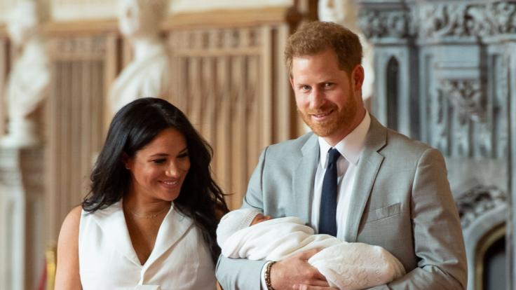 Meghan Markle, Prinz Harry und Baby Archie.