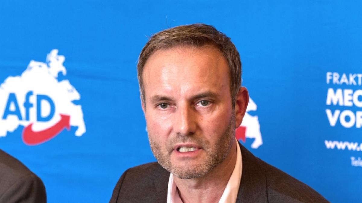 Enrico Schult (rechts) ist der Fraktionsvorsitzende der AfD im Landtag von Mecklenburg-Vorpommern. (Foto)