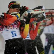 Auch Biathlon steht heute auf dem Olympia-Programm: 15:30 Uhr Biathlon, Mixed-Staffel (Medaillen-Entscheidung).