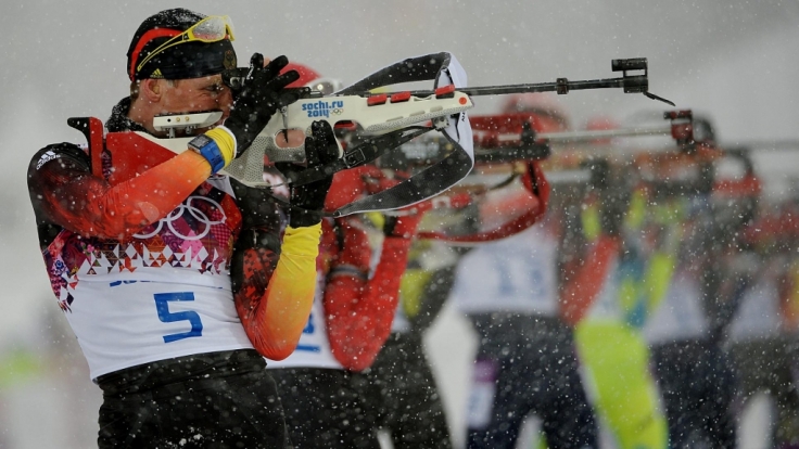 Auch Biathlon steht heute auf dem Olympia-Programm: 15:30 Uhr Biathlon, Mixed-Staffel (Medaillen-Entscheidung).