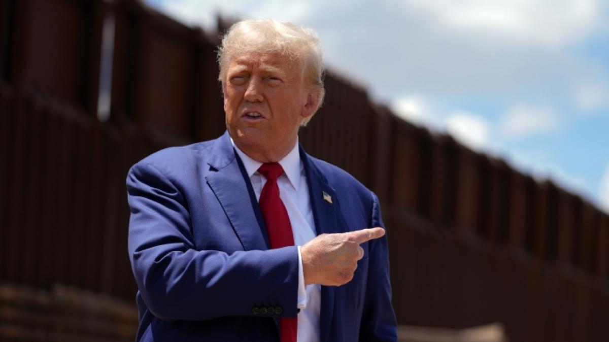 Donald Trump bef&uuml;rchtet schlimmste Auswirkungen bei einem Wahlsieg von Kamala Harris. (Foto)