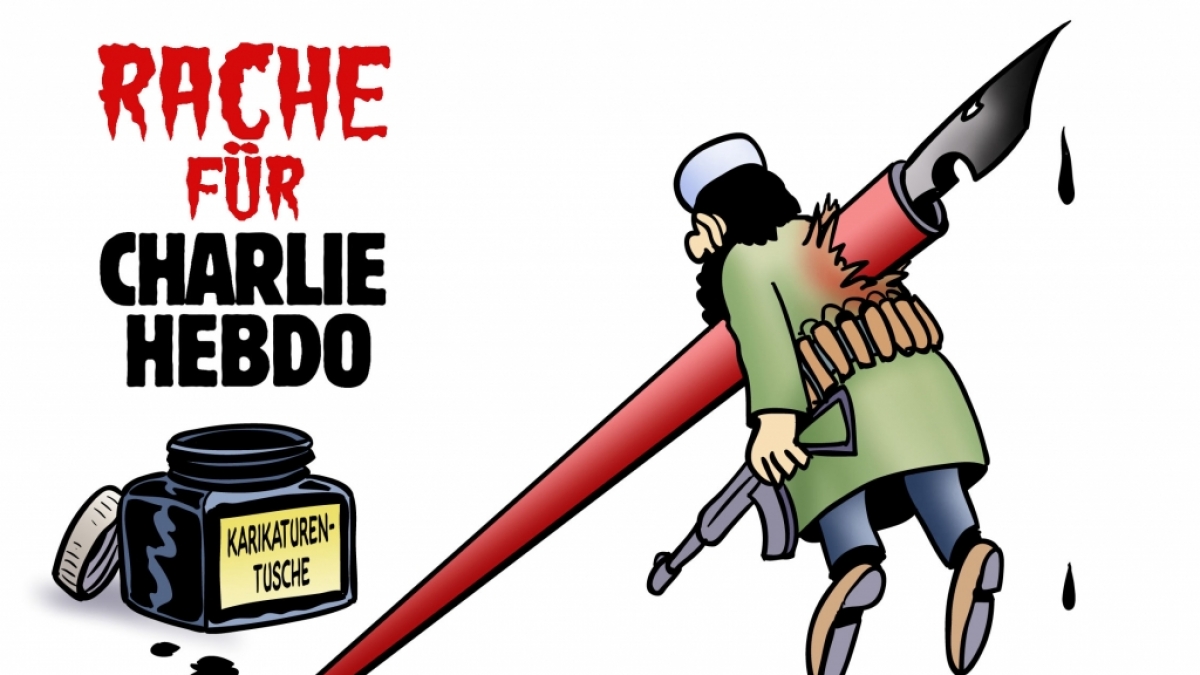 Karikaturisten auf der ganzen Welt solidarisieren sich mit den Opfern von Charlie Hebdo. (Foto)