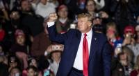 Donald Trump zeigte sich bei einer Kundgebung kampfbereit.