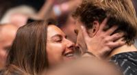 Ein Bild aus der Anfangszeit 2021: Sophia Thomalla küsst ihren Freund Alexander Zverev beim ATP-Tennis-Turnier in Wien.