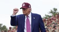 Donald Trump sendete drohende Worte vor der Militärparade am Samstag.