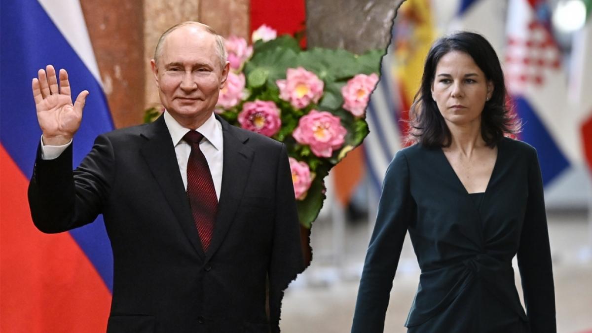 Hat Wladimir Putin erneut &uuml;ber Annalena Baerbock gel&auml;stert? (Foto)