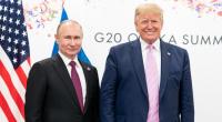 Wladimir Putins (links) Atomkreuzer berdängt jetzt Donald Trump.