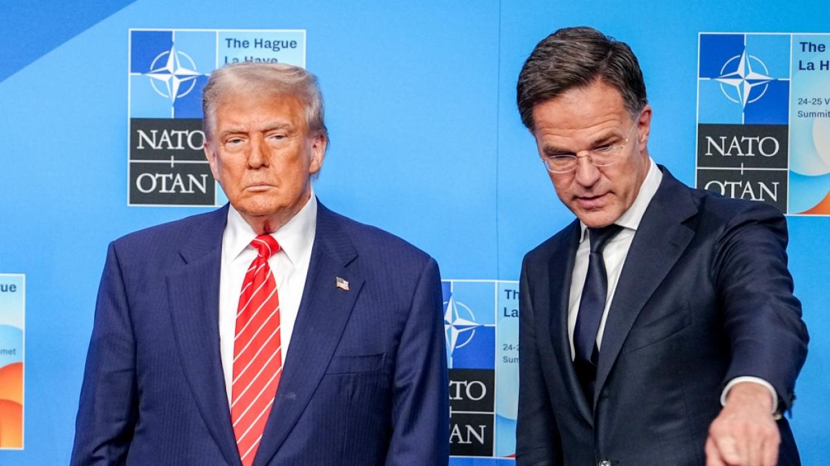 Donald Trump und Nato-Chef Mark Rutte. (Foto)