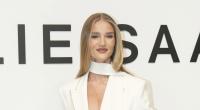 Rosie Huntington-Whiteley bewirbt aktuell ihre neuen Dessous im Netz.