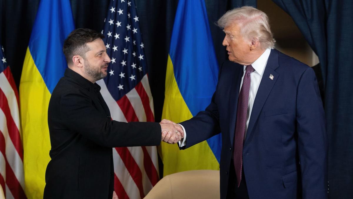 US-Pr&auml;sident Donald Trump will den ukrainischen Pr&auml;sidenten Wolodymyr Selenskyj im Wei&szlig;en Haus empfangen - ein deutliches Zeichen f&uuml;r Trumps Abkehr von Wladimir Putin. (Foto)