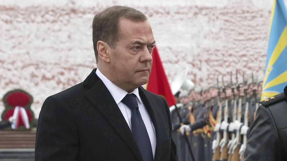 Dmitri Medwedew wittert eine Chance auf einen schnellen Sieg in der Ukraine. (Foto)