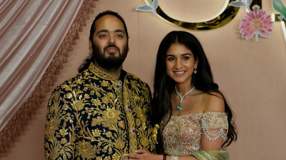 Anant Ambani und seine Braut Radhika Merchant feiern &uuml;ber Monate hinweg eine Luxushochzeit, die alles bisher Dagewesene in den Schatten stellt. (Foto)